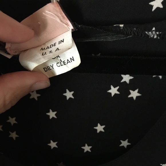 Vintage star print drop waist dress sz 4/6 - Picture 10 of 17